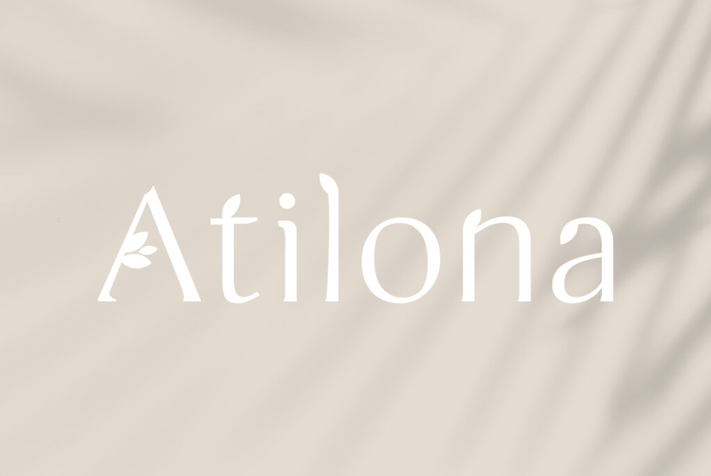 logo identité visuelle de la marque Atilona